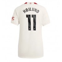 Camiseta Manchester United Rasmus Hojlund #11 Tercera Equipación para mujer 2023-24 manga corta